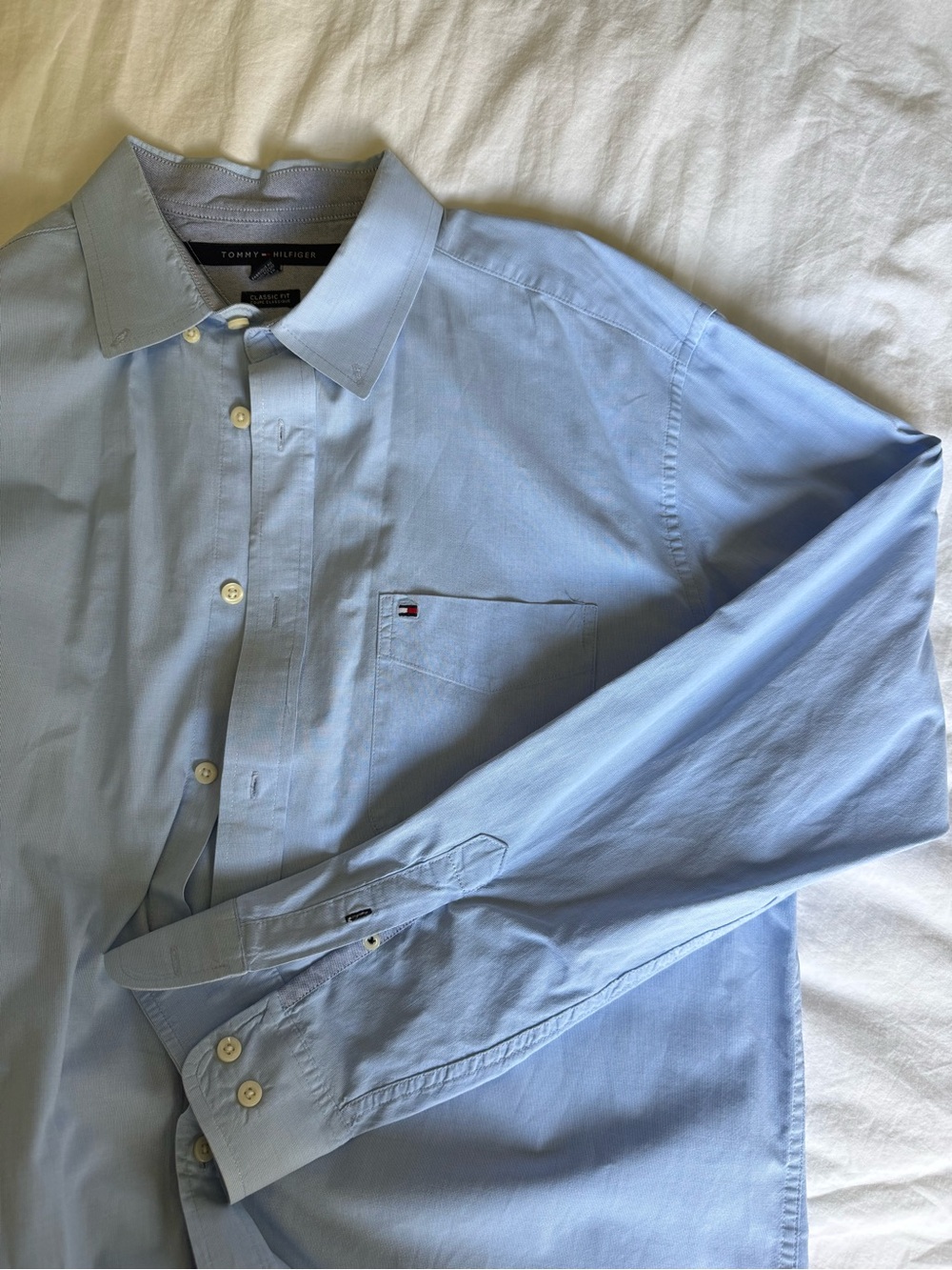 Tommy Hilfiger Light Blue Classic Men's Dress Shirt